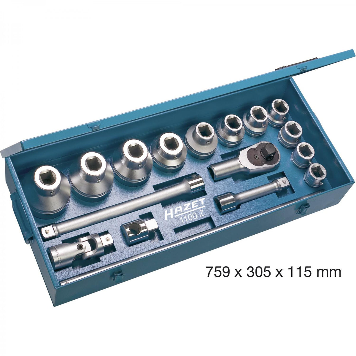 Hazet 1100Z 1“ Socket Set (12-Point)