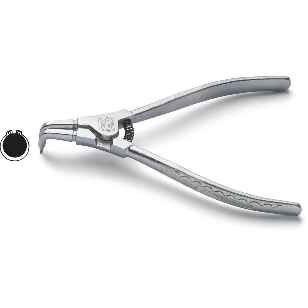 Hazet 1846D 90° Bent Lockring Pliers for Outside Lockrings