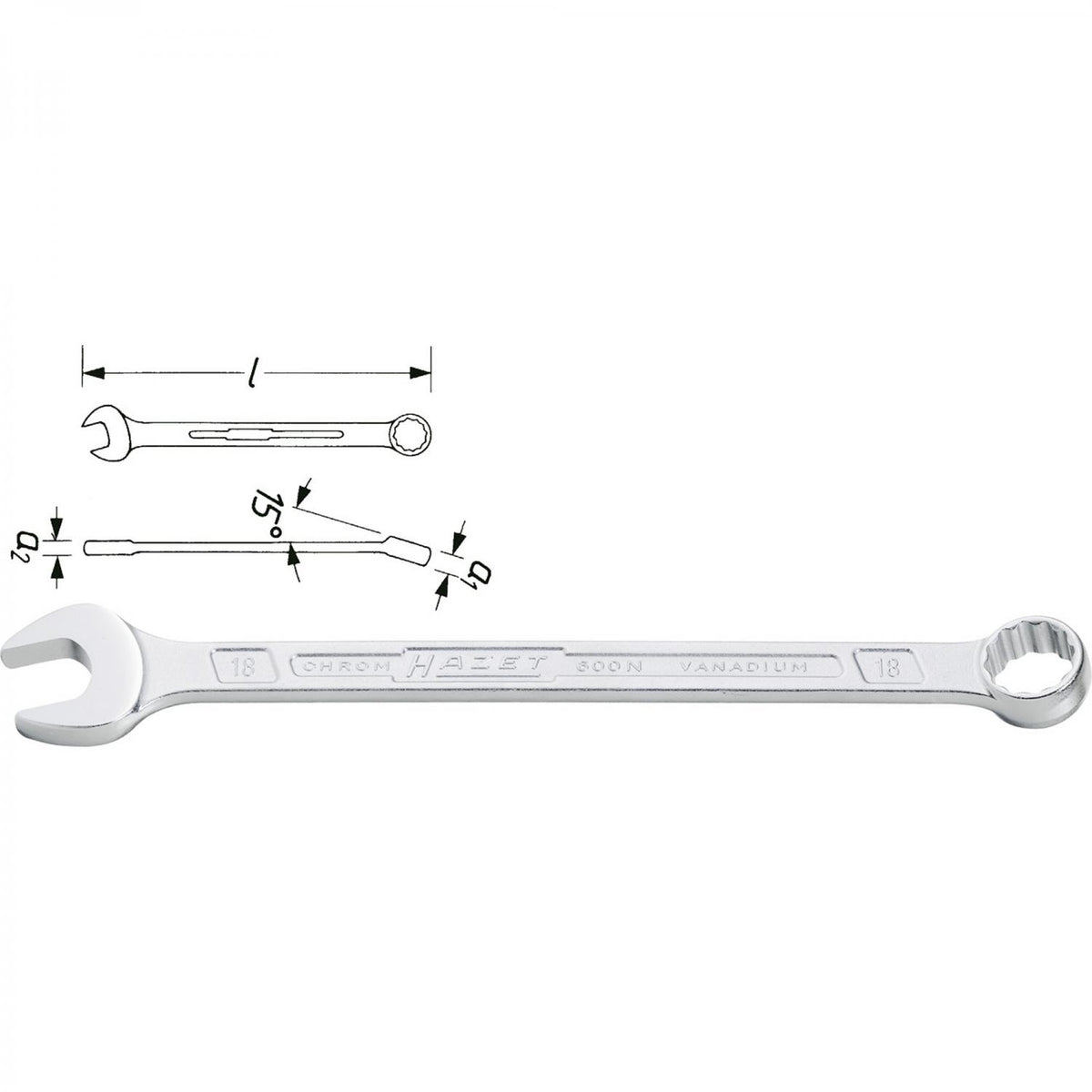 Hazet 600NA SAE Combination Wrenches