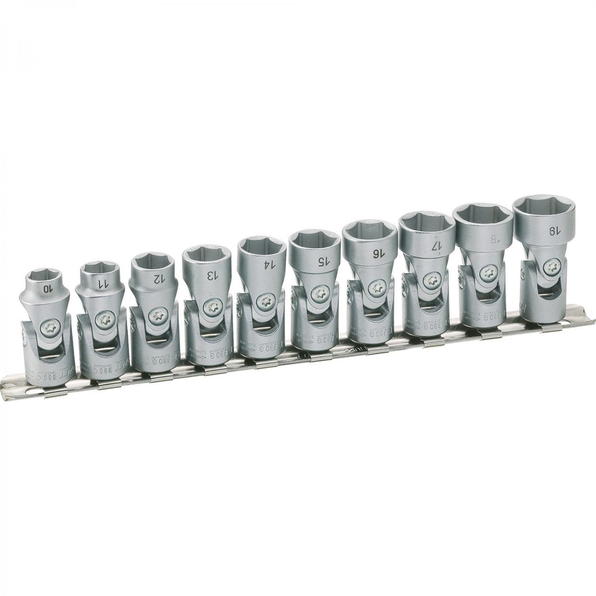 Hazet 880G/10H 3/8” 6-point Socket Set with Universal Joint