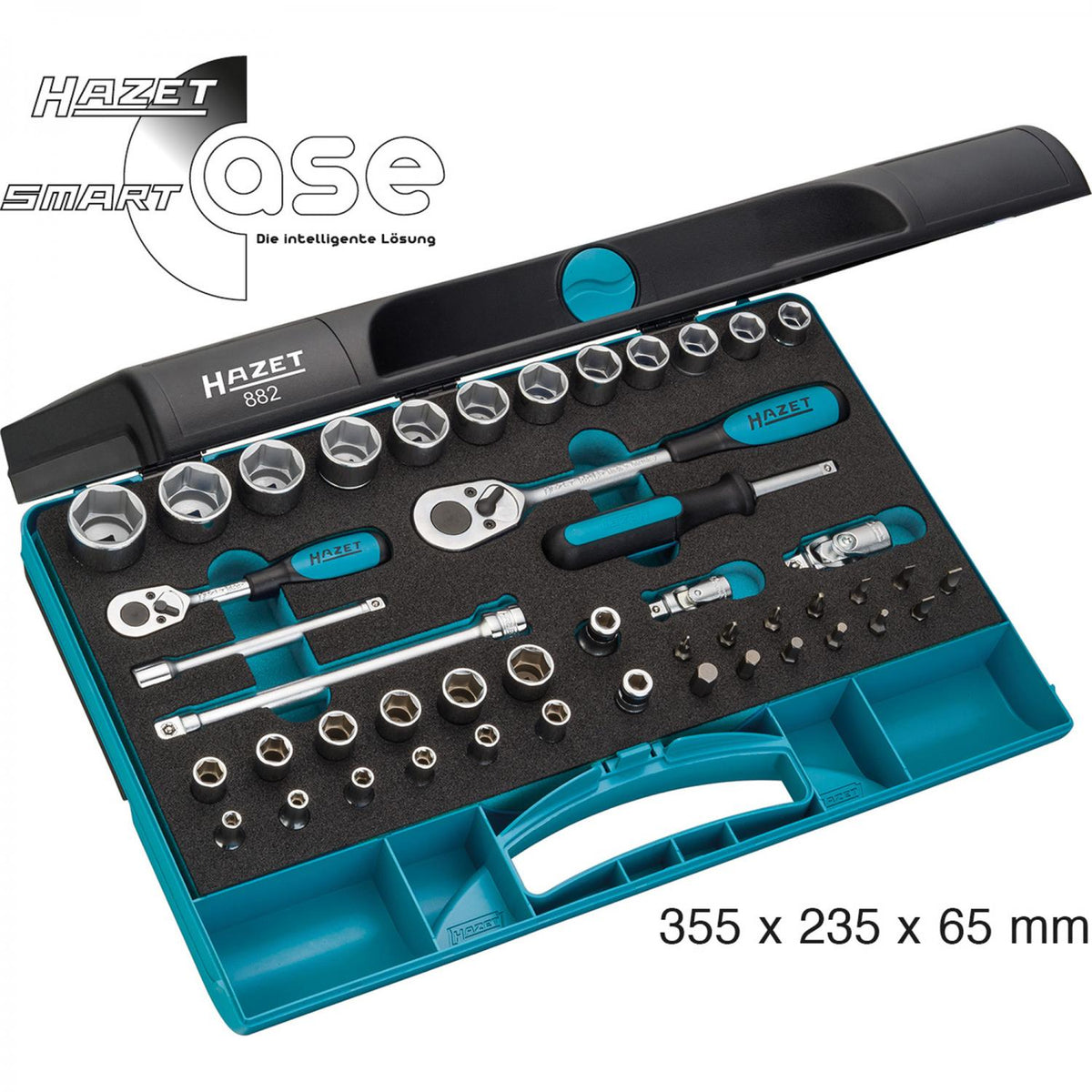 Hazet 882 1/4“ + 3/8” Socket Set (6-Point)