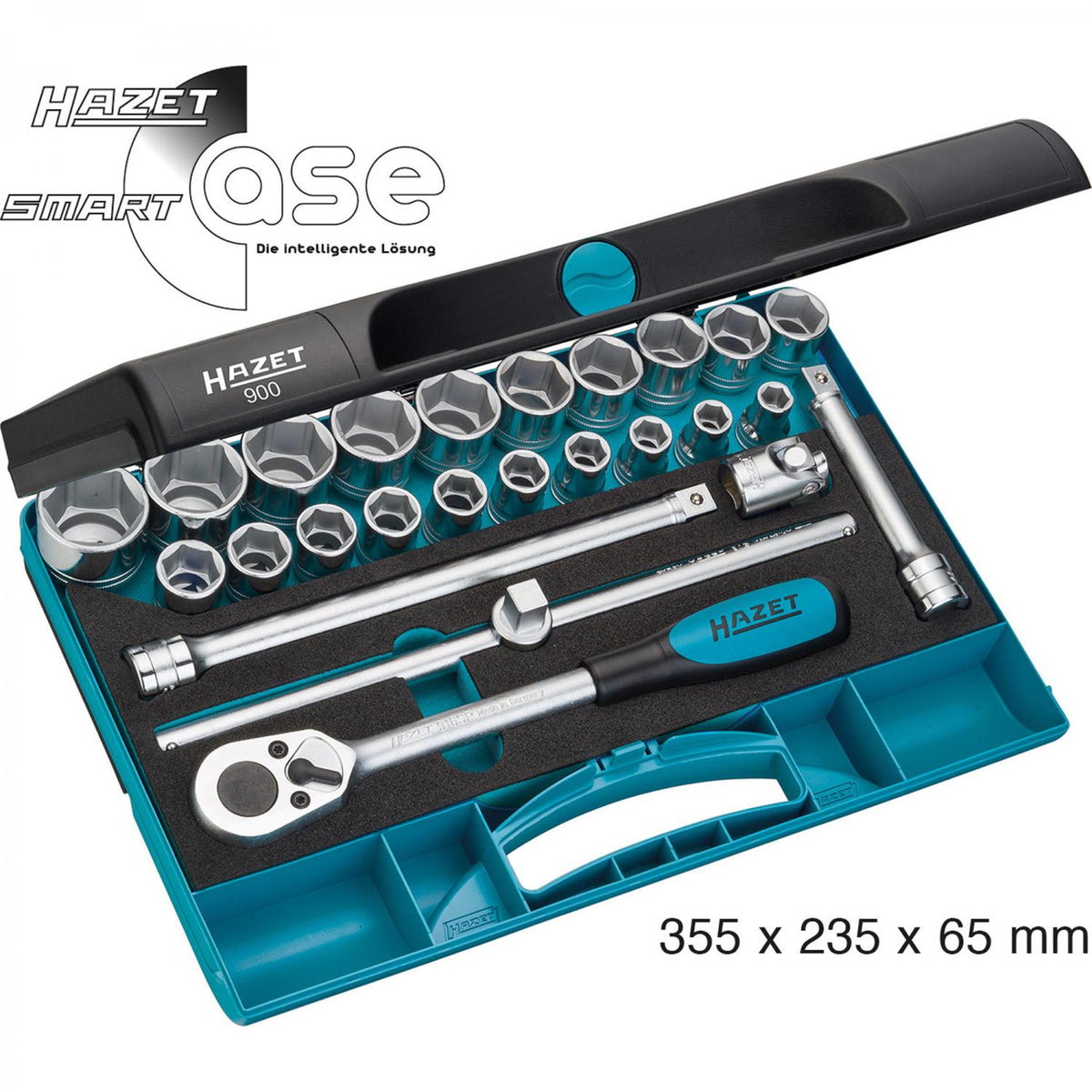 Hazet 900Z 1/2“ Socket Set (12-Point)