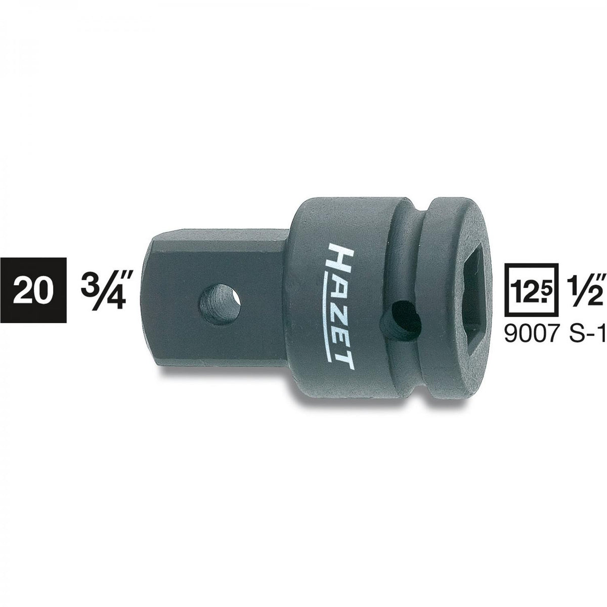 Hazet 9007S-1 Impact Adapter 1/2'' - 3/4''