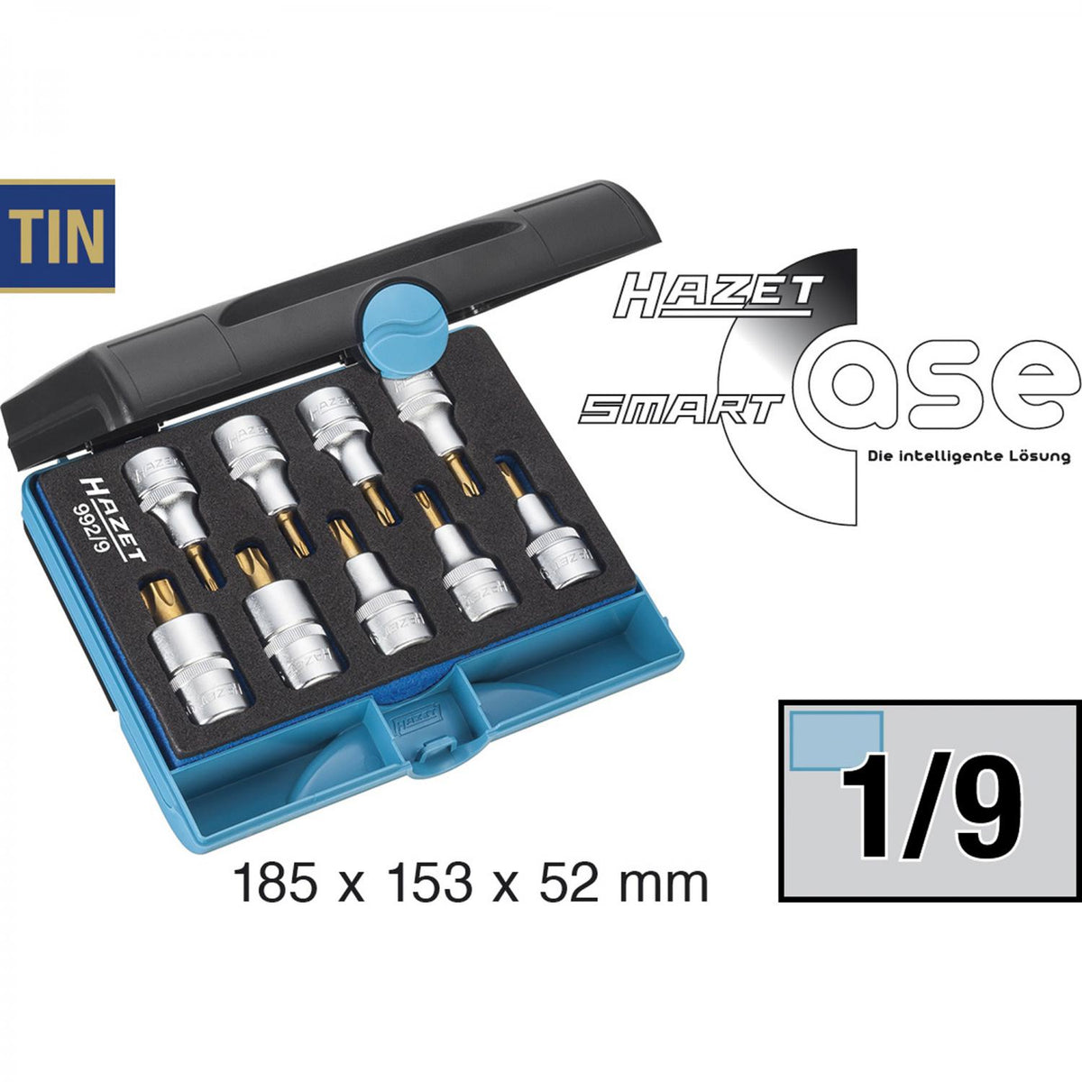 Hazet 992/9 TORX® screwdriver socket set