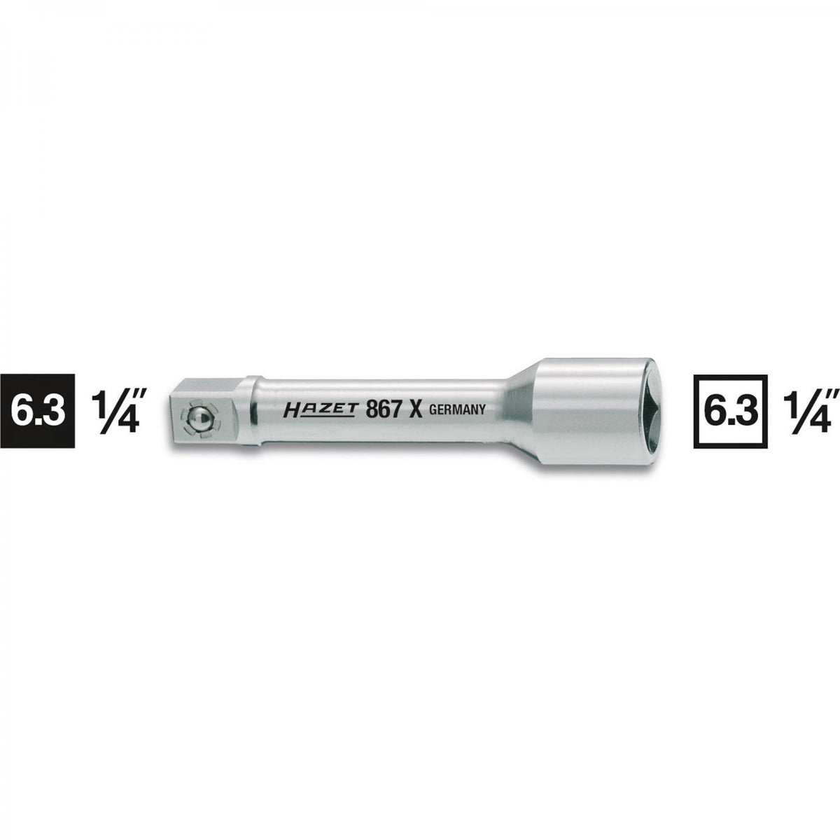 Hazet 867X-2 1/4'' drive extension length 55mm (2'')