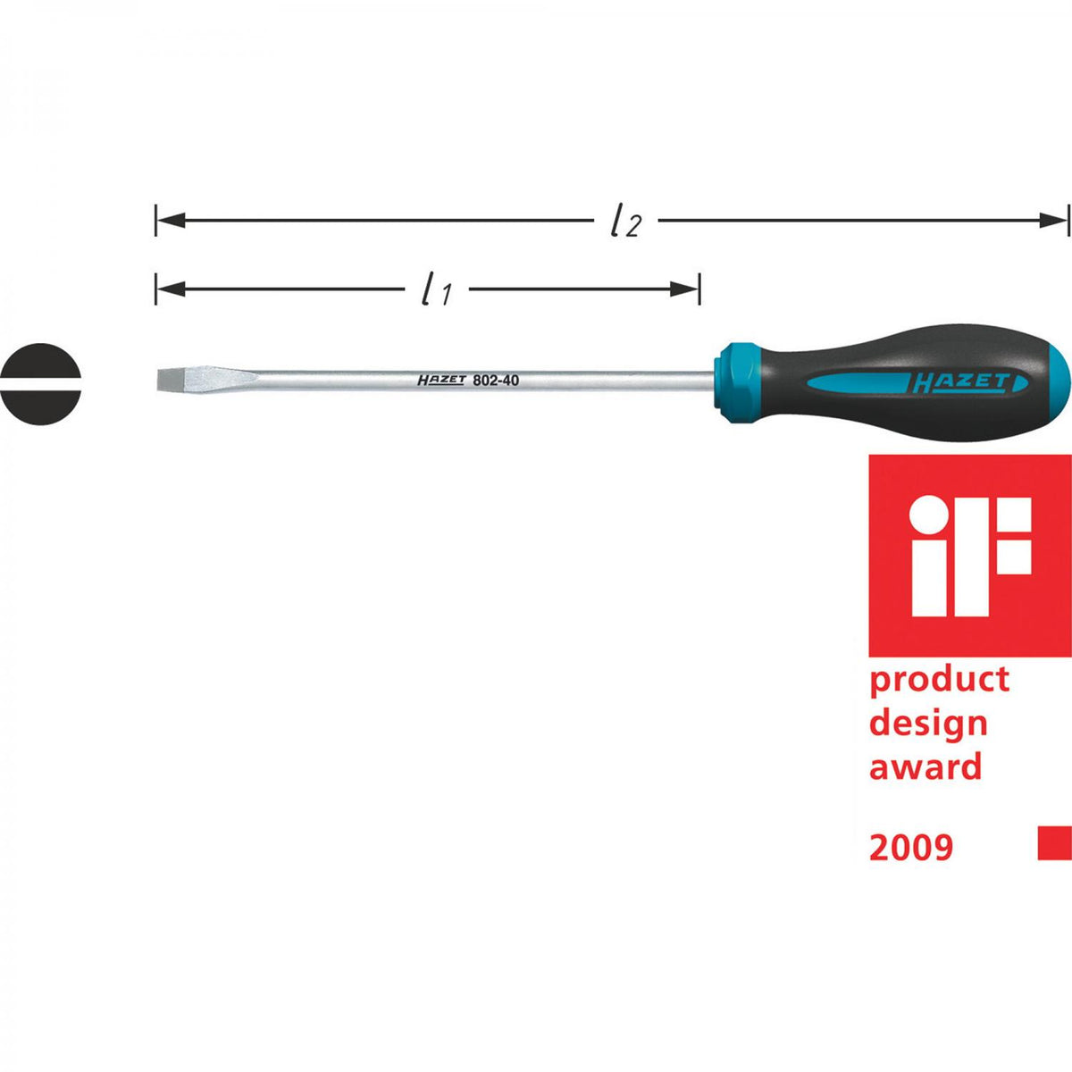 Hazet 802 HEXAnamic® Flatblade Screwdrivers