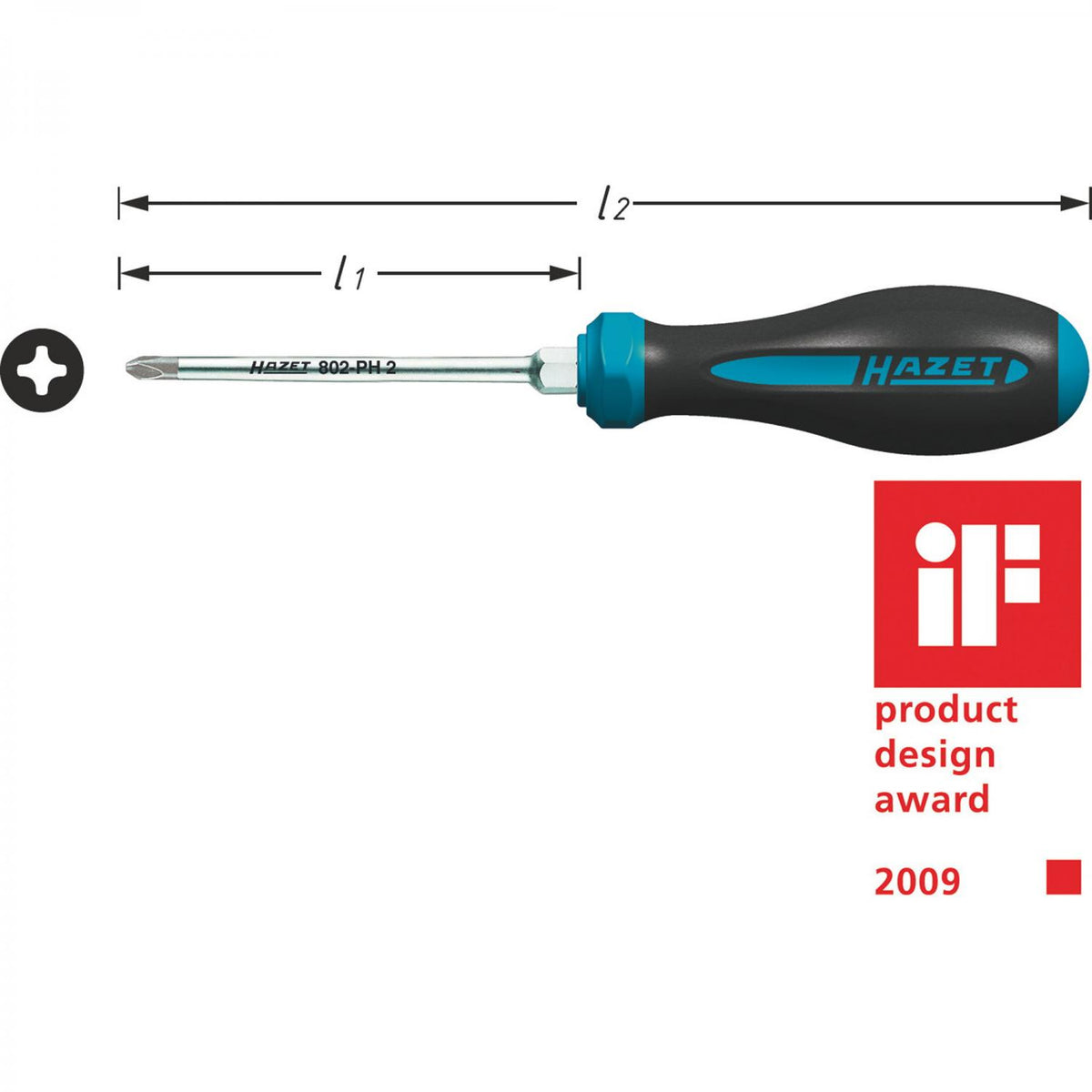 Hazet 802-PH HEXAnamic® Phillips Recess Screwdrivers