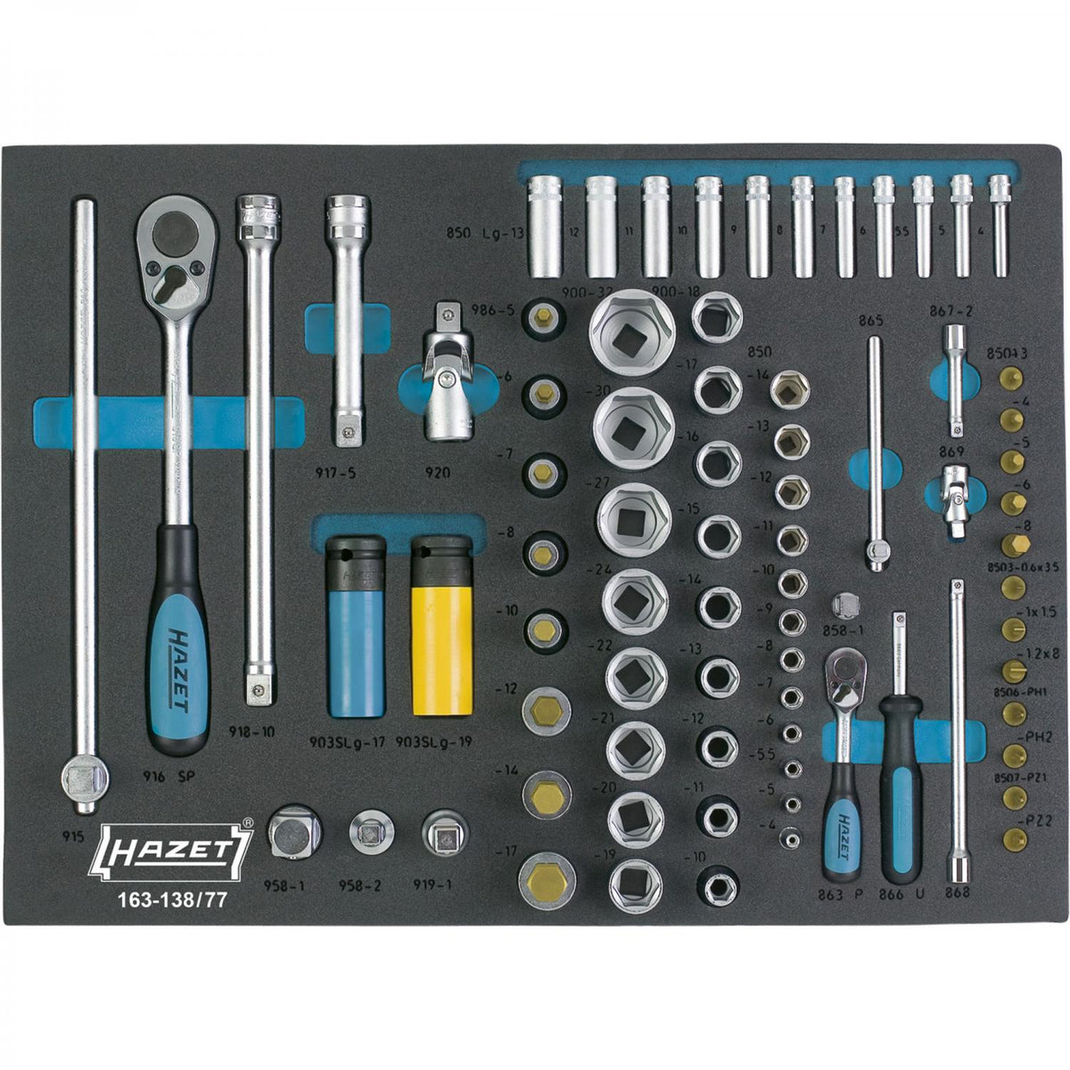 Hazet 163-138/77 Socket Set