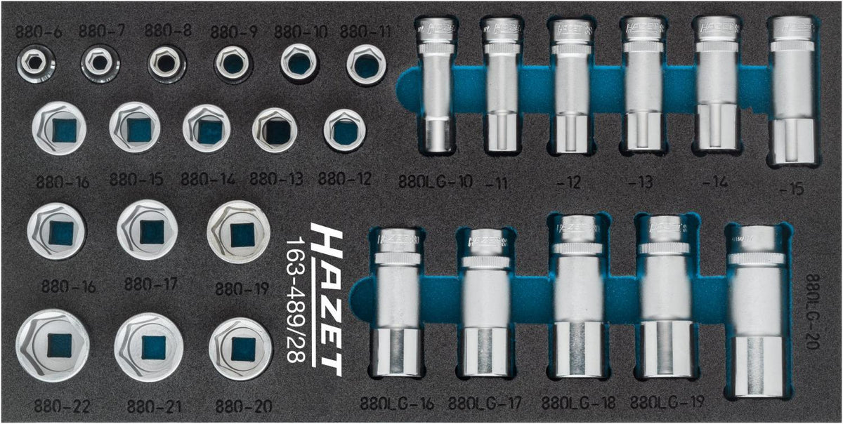 Hazet 163-489/28 3/8'' socket set