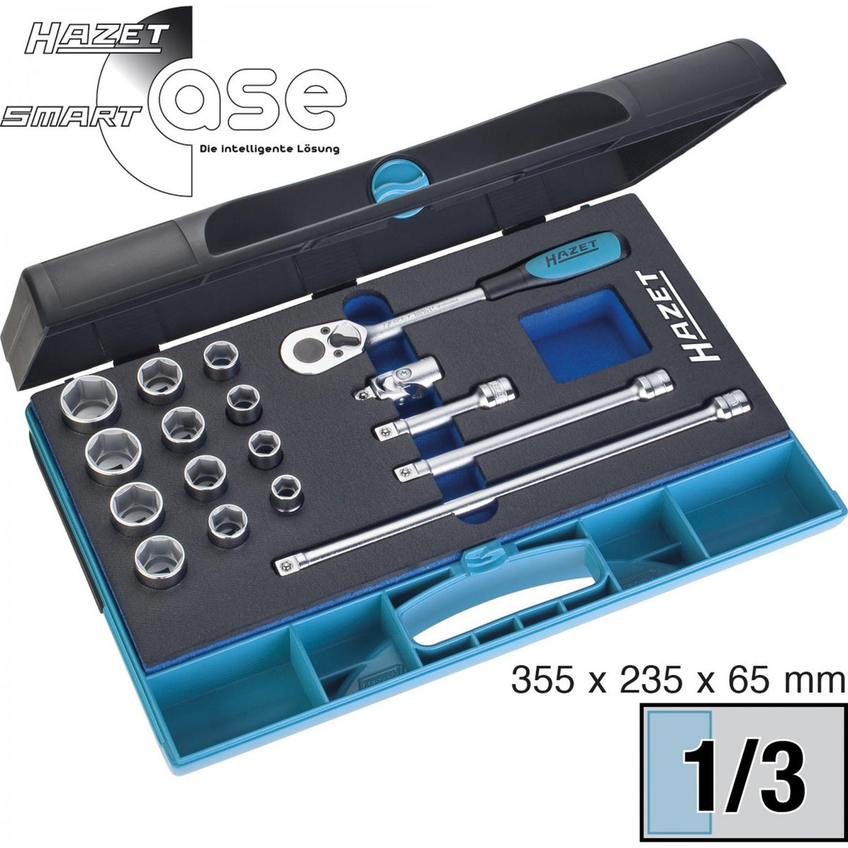 Hazet 880/17 3/8” Socket Set (6-Point)