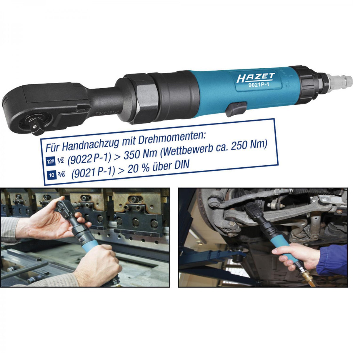 HAZET 9022P-1  High Performance Air Ratchet 1/2''