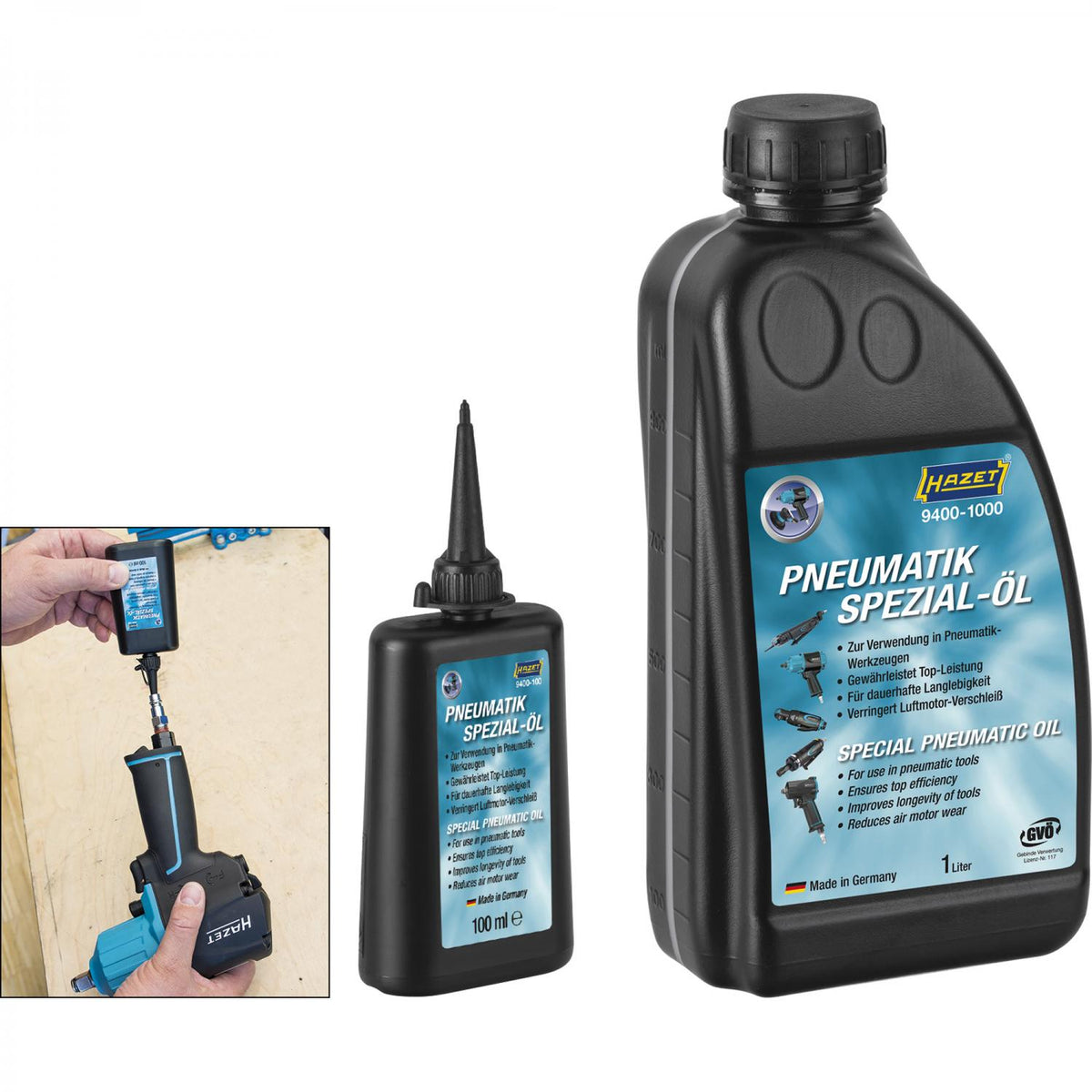 HAZET Special pneumatic tool oil 100 ml 9400-100