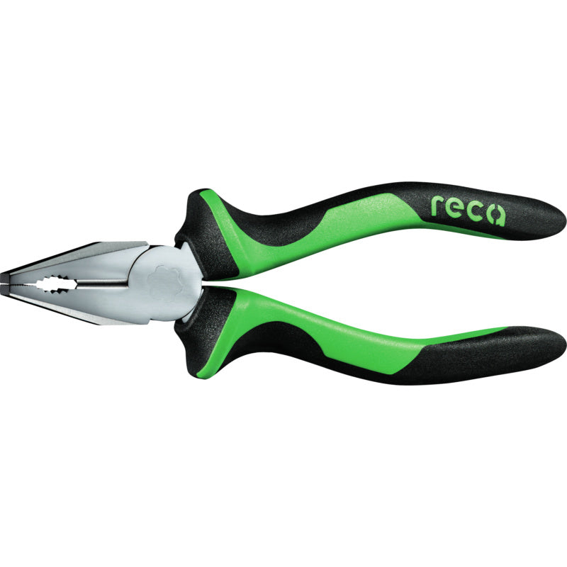 RECA Green Combination pliers  2-component handle 185 mm