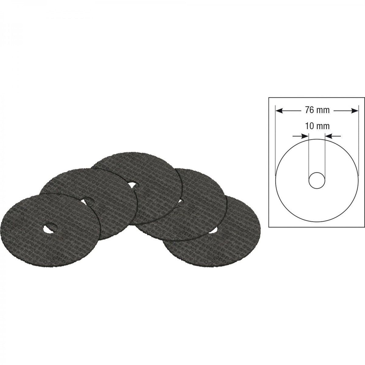 HAZET 9033-010/5 Cut-off Wheel Set