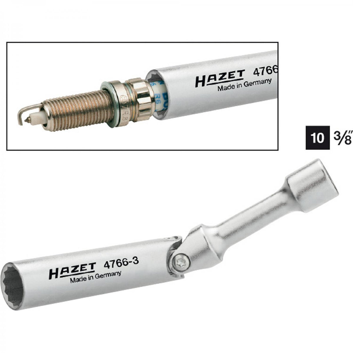Hazet 4766-3 14 mm 3/8'' Spark Plug Socket