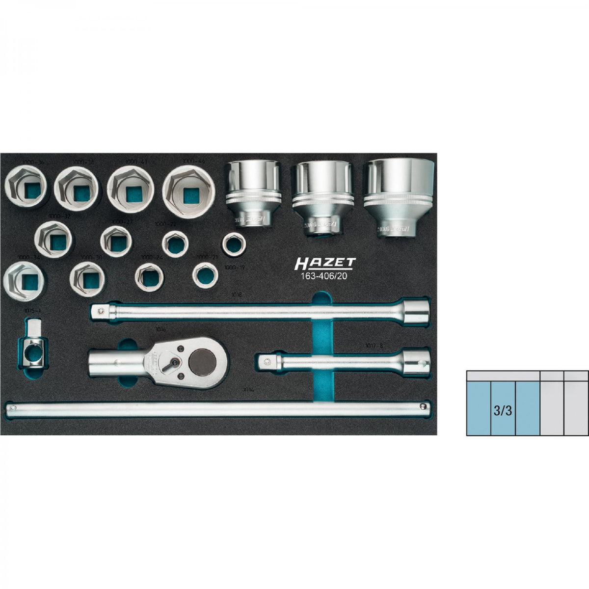Hazet 163-406/20 Socket set