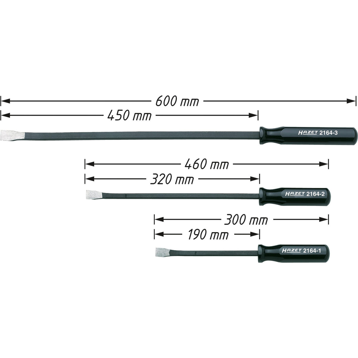 Hazet 2164/3 pry bar set