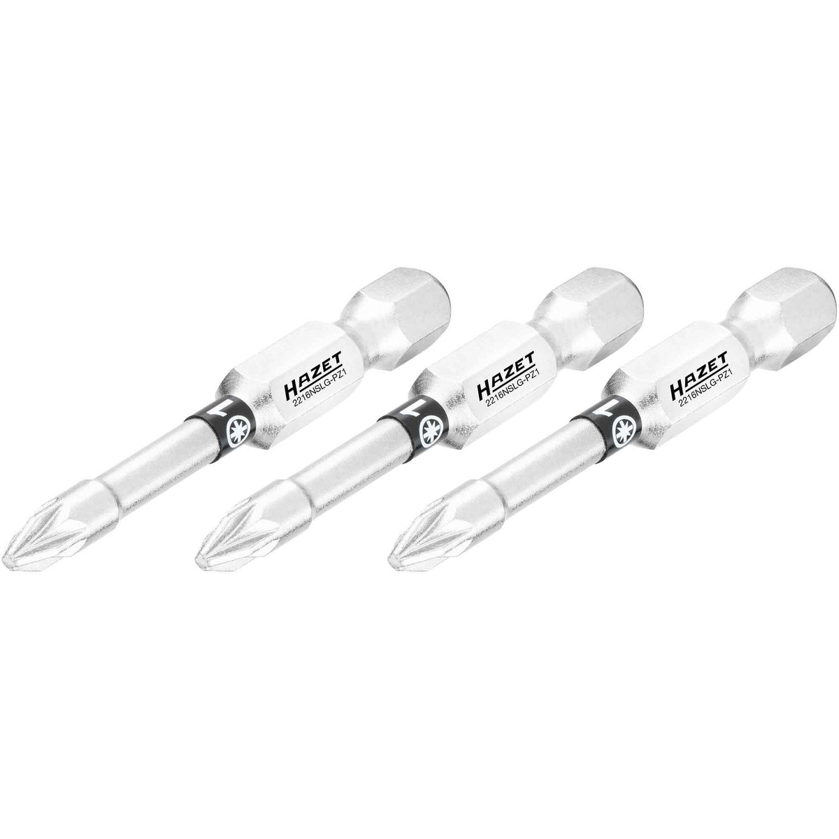 Hazet 2216NSlg 1/4“ (6.3mm) long PZ Pozidriv bits