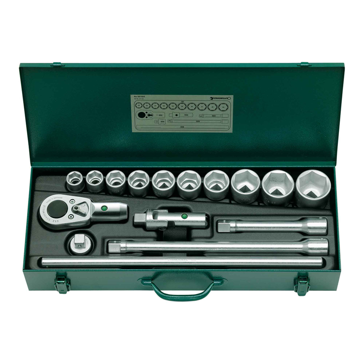 Stahlwille 55/10/6 3/4'' Socket Set 96050104