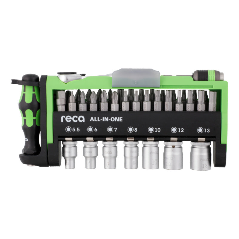 RECA Green WERA bit nut setter set ''All-in-One''  39 pcs.