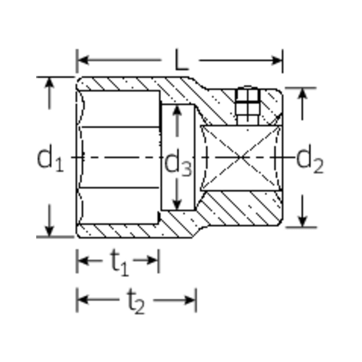 Stahlwille 55 3/4“ Metric Sockets