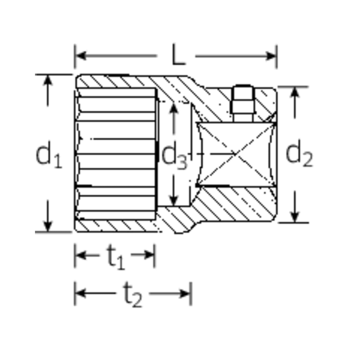 Stahlwille 60 1“ Metric Sockets