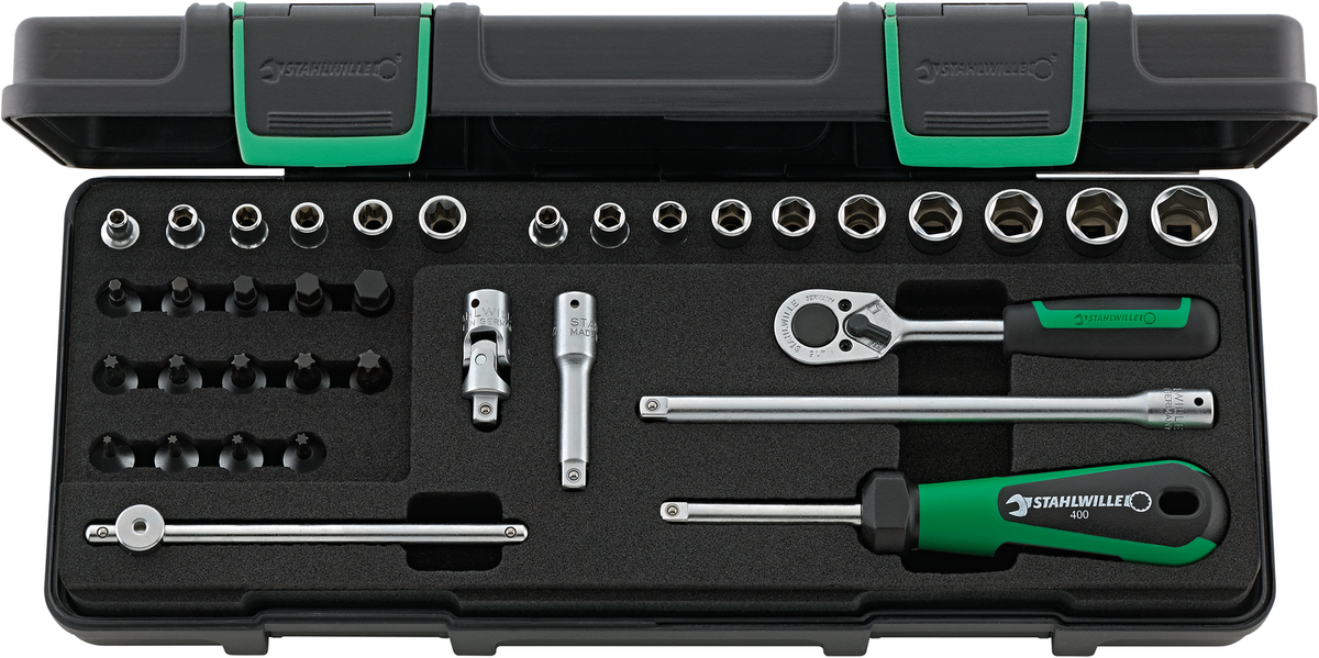 Stahlwille 40/9/4 1/4" Socket Set 96011119