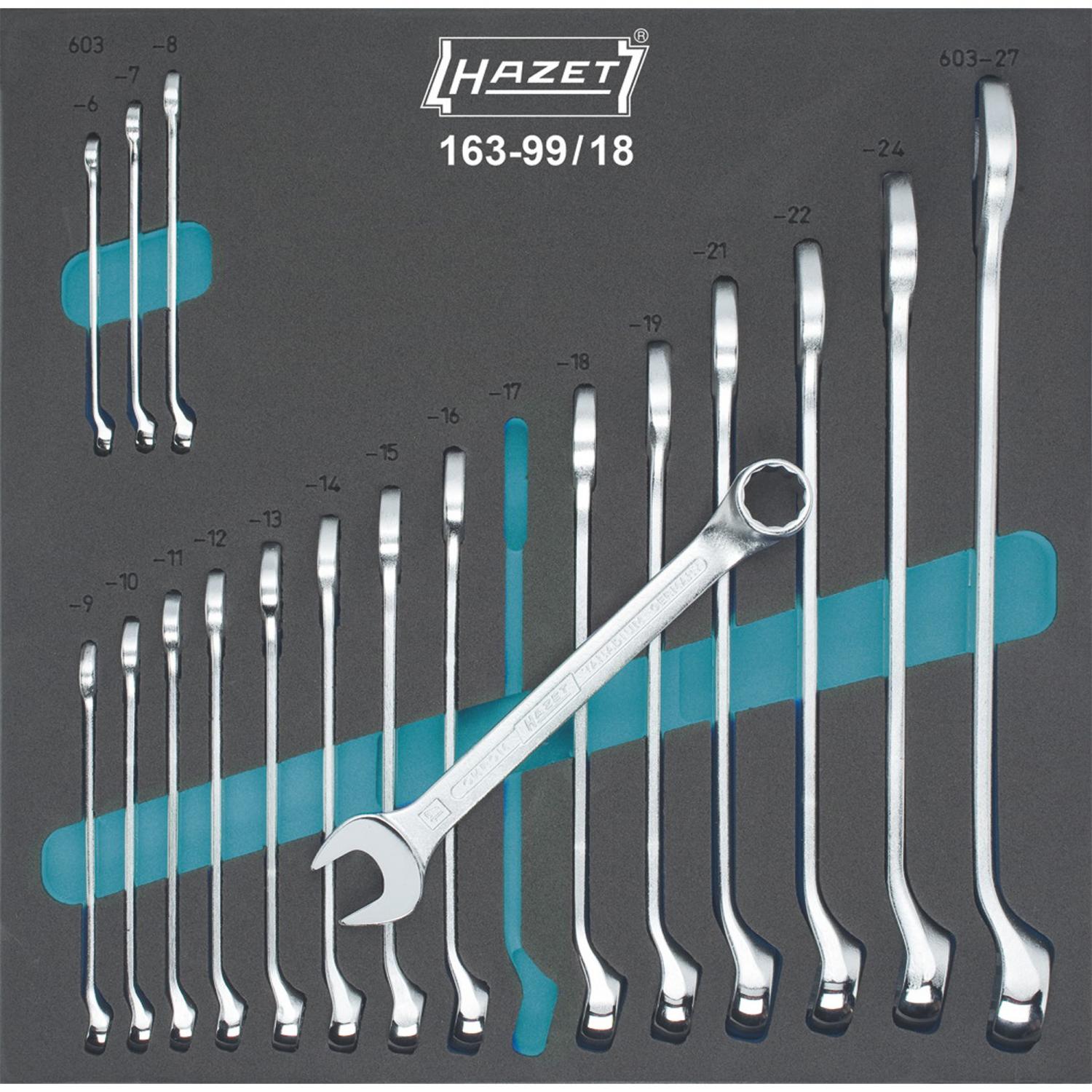Hazet 163 99 18 Combination Wrench Set Tool Modules General